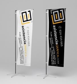 Bandera personalizable vertical